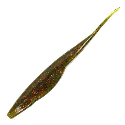 Triple Tail Jerk Shad - Watermelon Red Flakes