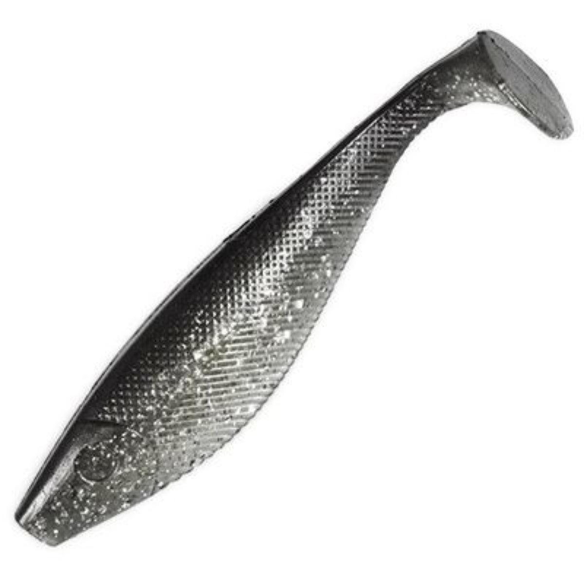 Swim Shad 5" - Black Silver Glitter