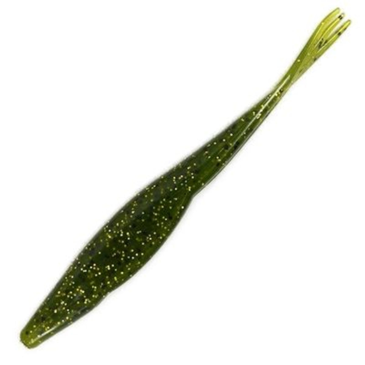 Triple Tail Jerk Shad - Watermelon Gold Flakes