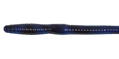 6" Finesse Worm  ( Money) - Black / Blue
