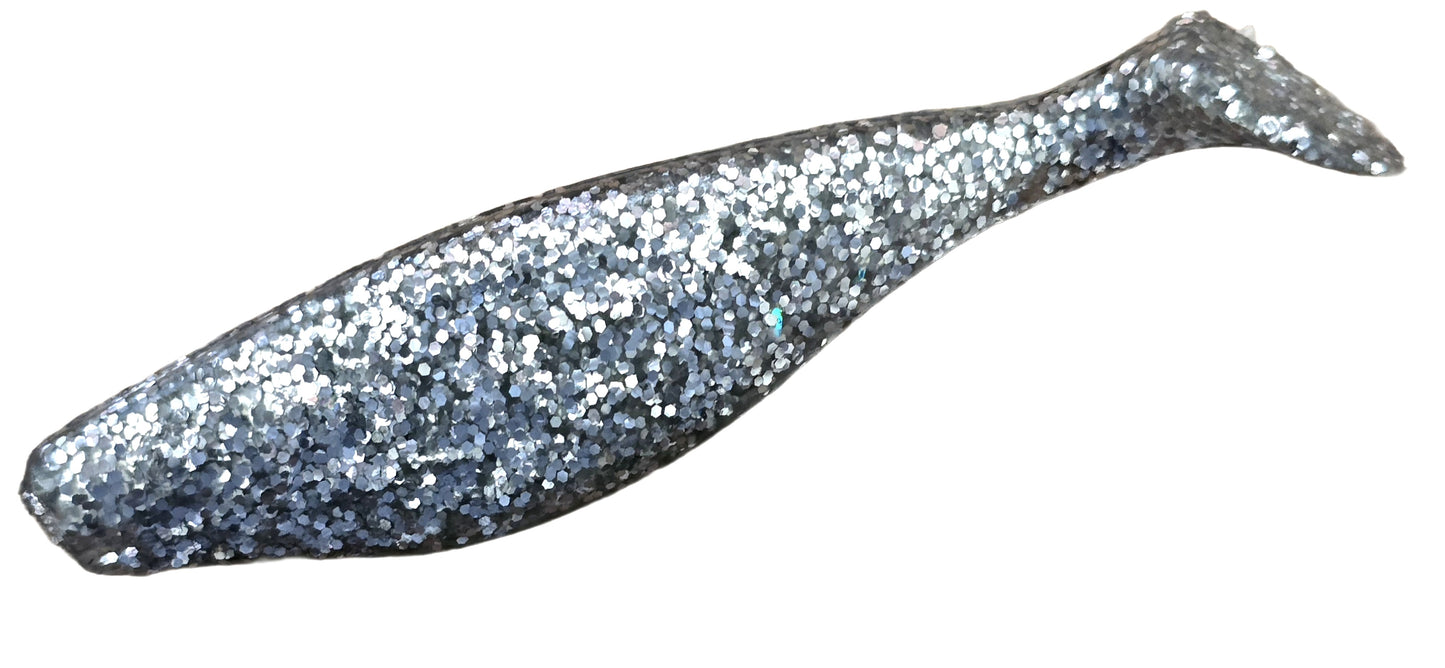 Swim Shad 5" - Silver Glitter / Clear