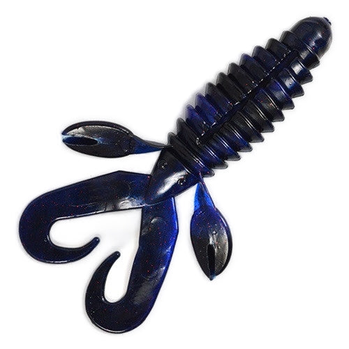 SwimN Mama 4"- Green Pumpkin / Black & Blue Flake