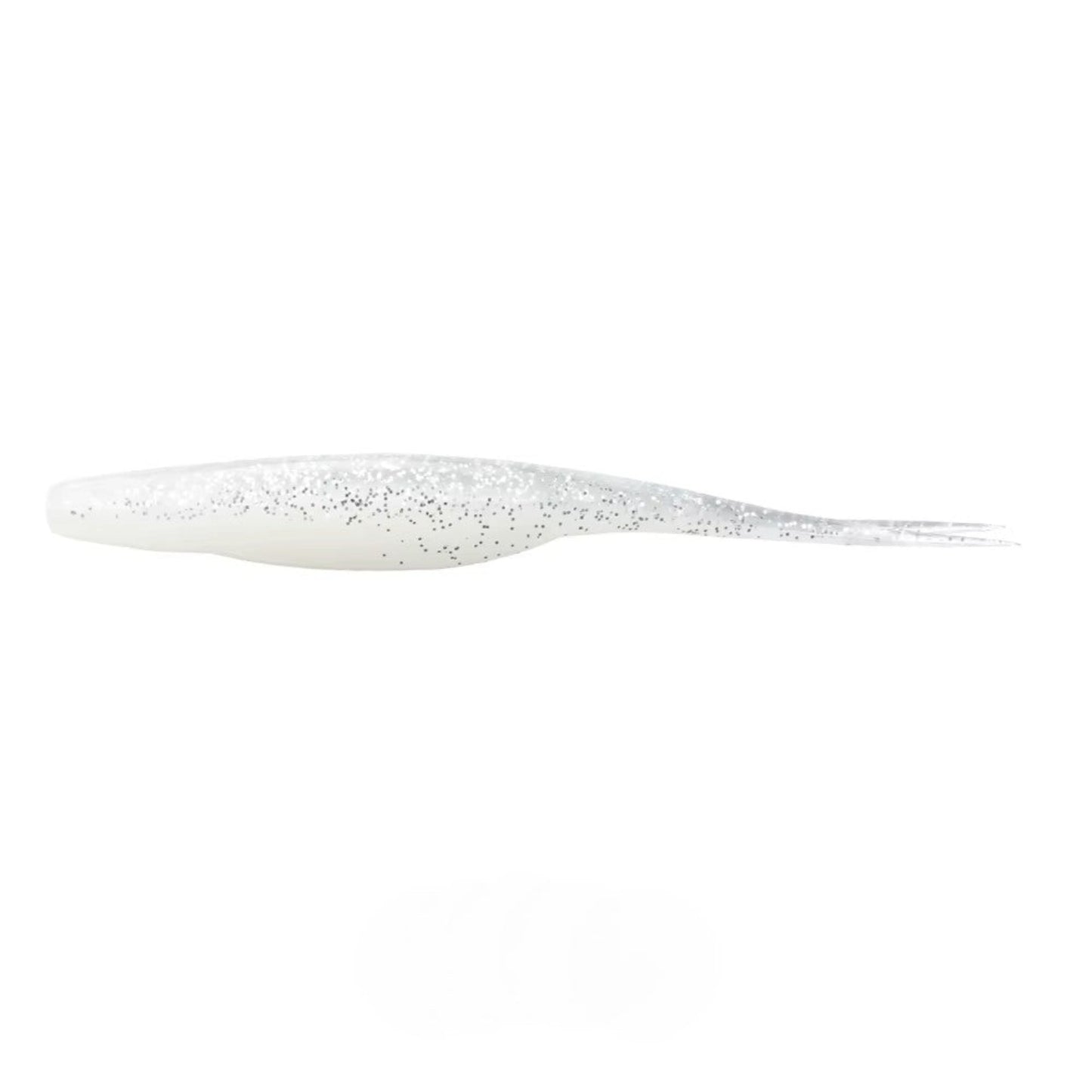 JerkN Minnow 5" - White w/ Silver Glitter