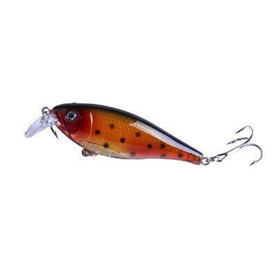 Square Bil Minnow (0-5 ft) - Red Speckled