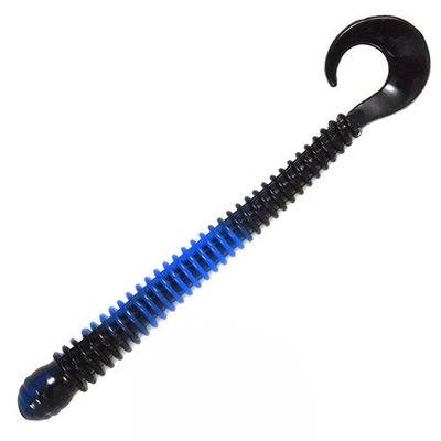 Ring Worm 4" -  Black Blue Swirl