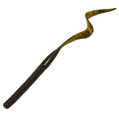 Ribbon Tail Worm  6"- Green Pumpkin / Watermelon Laminate